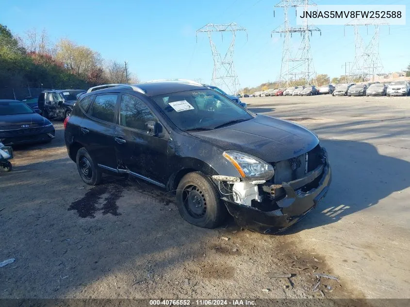 2015 Nissan Rogue Select S VIN: JN8AS5MV8FW252588 Lot: 40766552