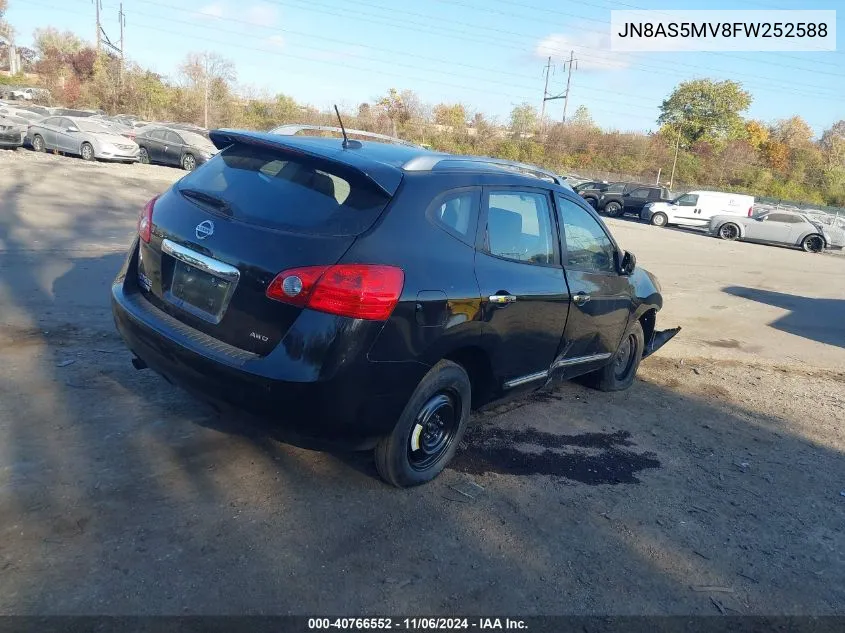 2015 Nissan Rogue Select S VIN: JN8AS5MV8FW252588 Lot: 40766552