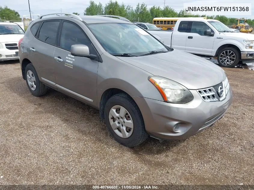 2015 Nissan Rogue Select S VIN: JN8AS5MT6FW151368 Lot: 40766607