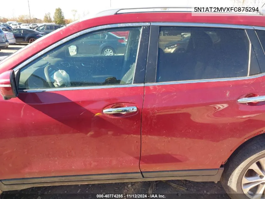 2015 Nissan Rogue Sv VIN: 5N1AT2MVXFC875294 Lot: 40774285