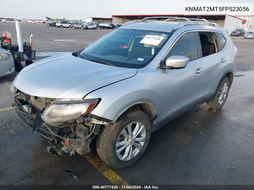 2015 Nissan Rogue Sv VIN: KNMAT2MT5FP523056 Lot: 40777428