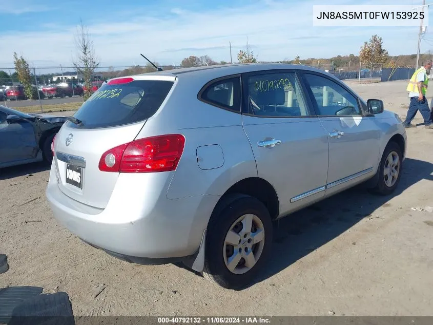 2015 Nissan Rogue Select S VIN: JN8AS5MT0FW153925 Lot: 40792132