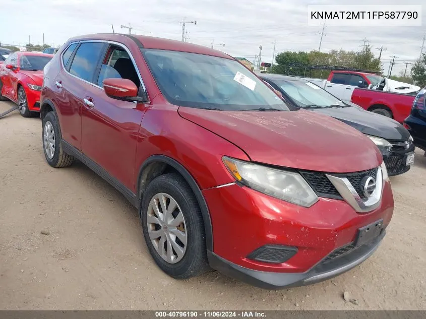 2015 Nissan Rogue S VIN: KNMAT2MT1FP587790 Lot: 40796190