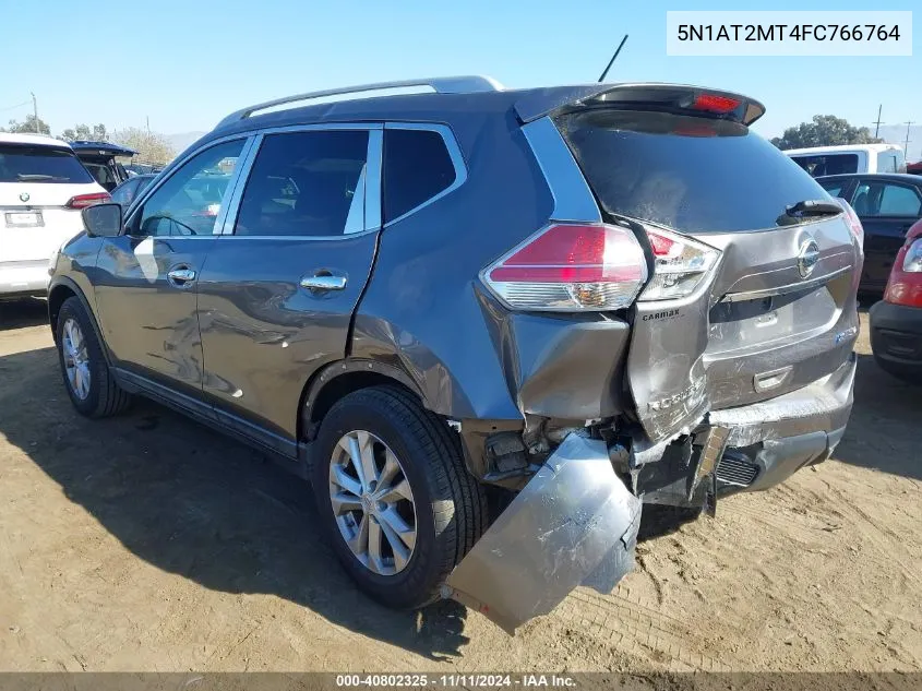 2015 Nissan Rogue Sv VIN: 5N1AT2MT4FC766764 Lot: 40802325