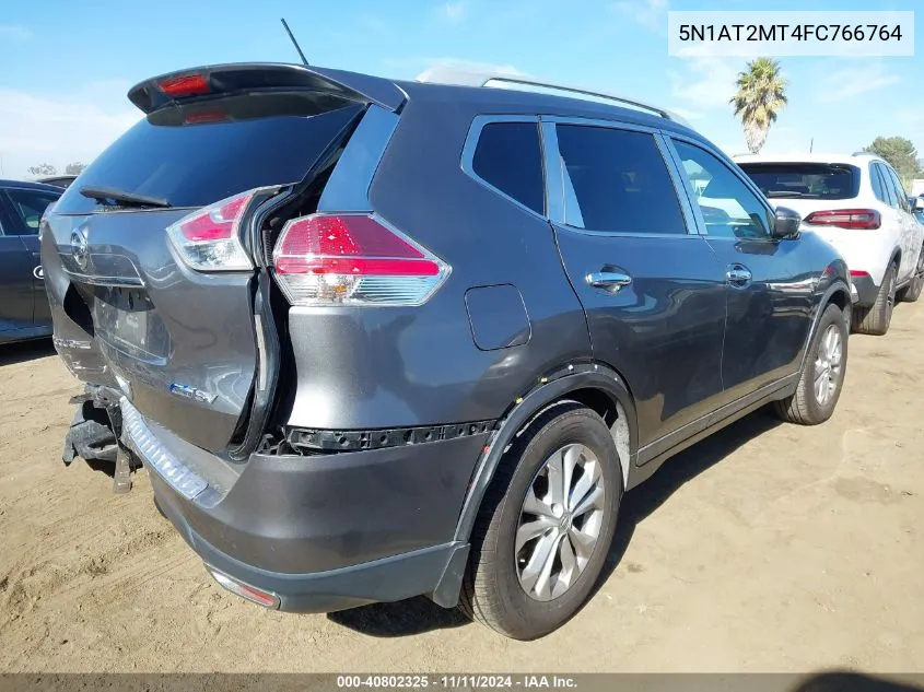 2015 Nissan Rogue Sv VIN: 5N1AT2MT4FC766764 Lot: 40802325