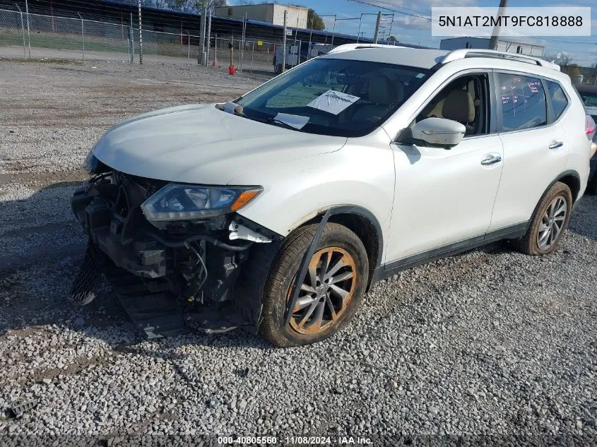 2015 Nissan Rogue Sl VIN: 5N1AT2MT9FC818888 Lot: 40805560