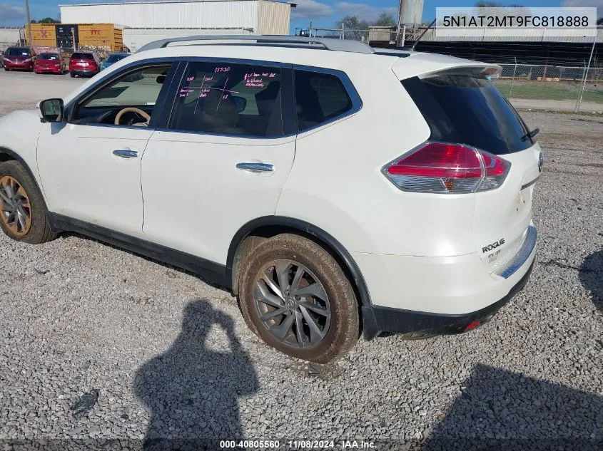 2015 Nissan Rogue Sl VIN: 5N1AT2MT9FC818888 Lot: 40805560