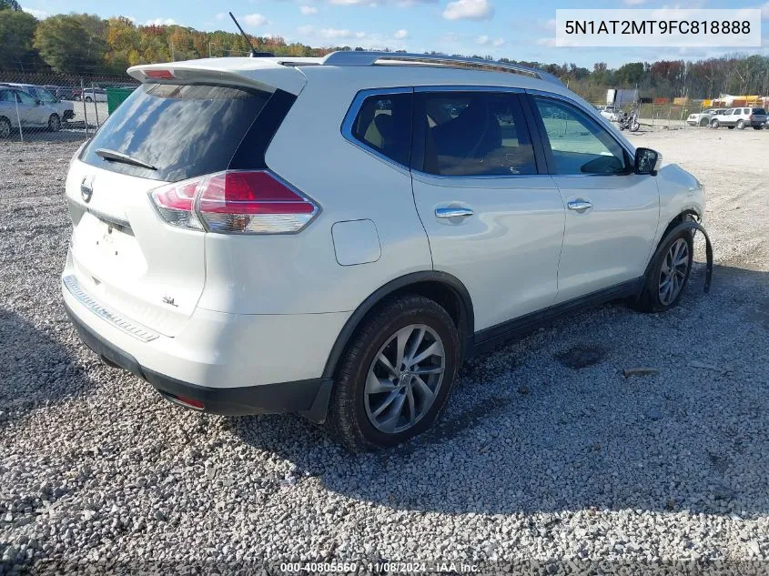 2015 Nissan Rogue Sl VIN: 5N1AT2MT9FC818888 Lot: 40805560