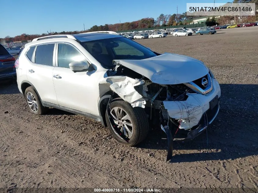 2015 Nissan Rogue Sl VIN: 5N1AT2MV4FC861486 Lot: 40808718