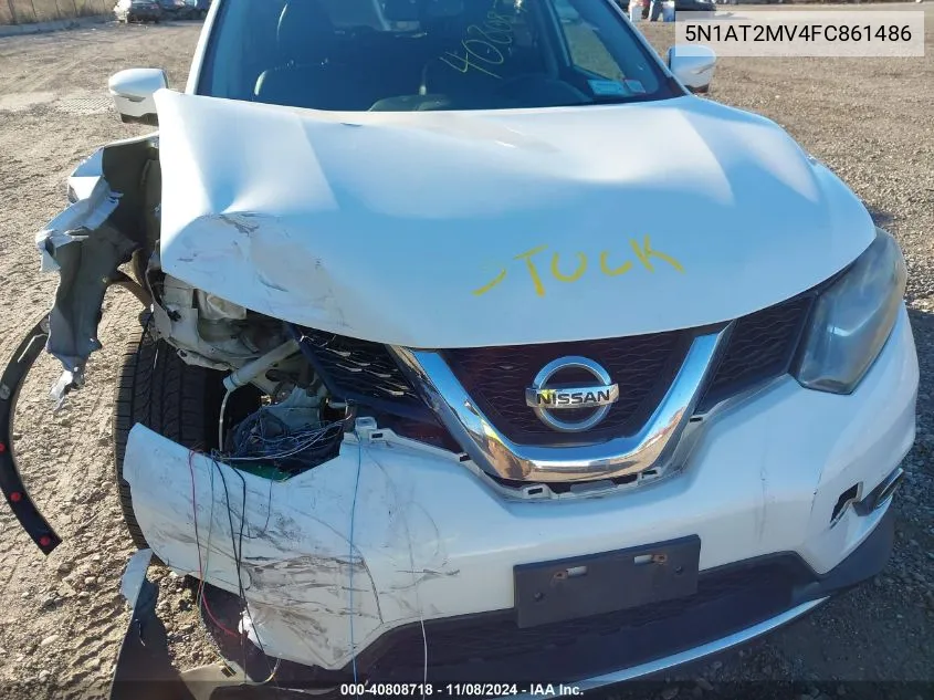 2015 Nissan Rogue Sl VIN: 5N1AT2MV4FC861486 Lot: 40808718