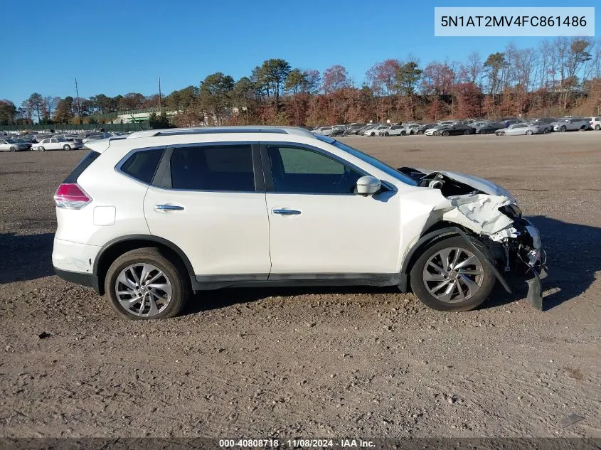 2015 Nissan Rogue Sl VIN: 5N1AT2MV4FC861486 Lot: 40808718