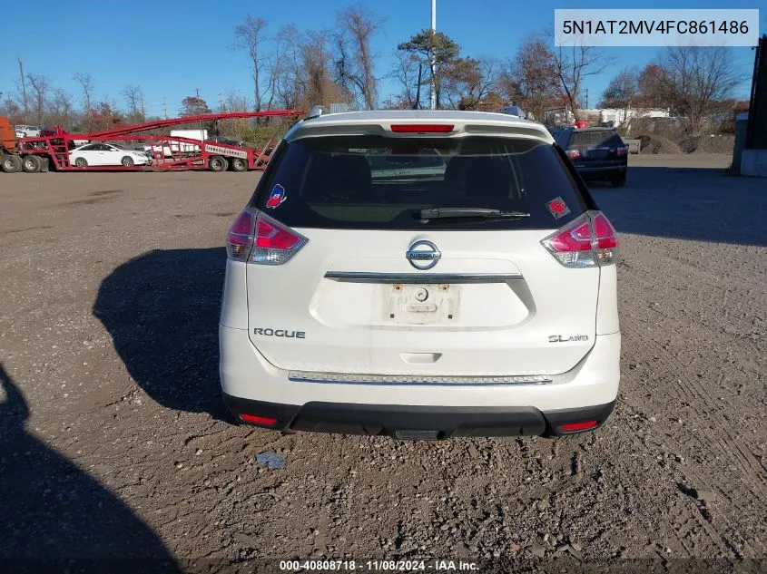 2015 Nissan Rogue Sl VIN: 5N1AT2MV4FC861486 Lot: 40808718