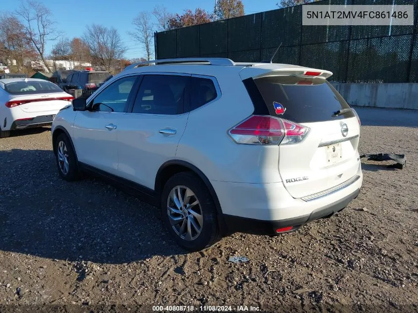 2015 Nissan Rogue Sl VIN: 5N1AT2MV4FC861486 Lot: 40808718