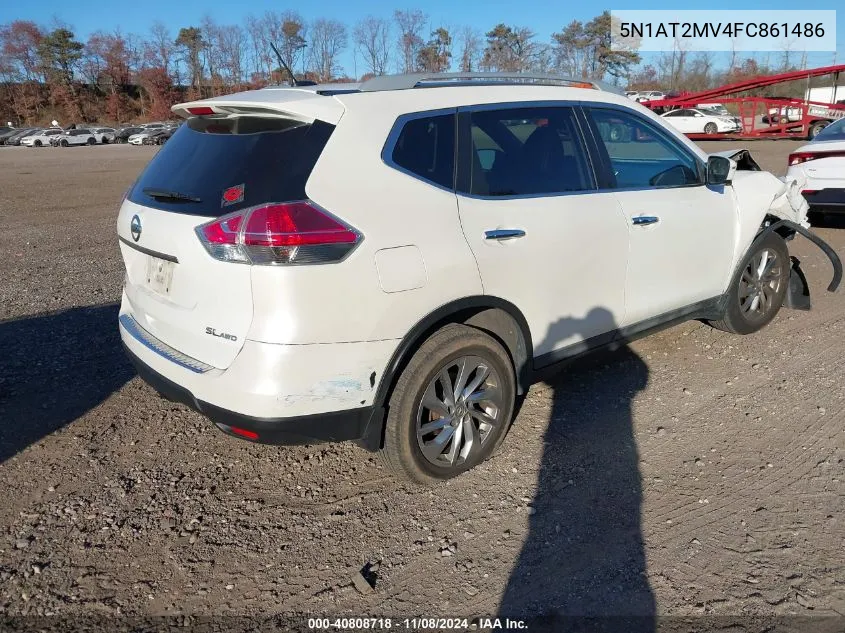 2015 Nissan Rogue Sl VIN: 5N1AT2MV4FC861486 Lot: 40808718