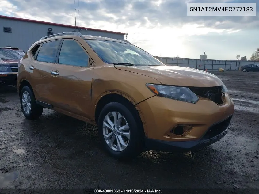 2015 Nissan Rogue Sv VIN: 5N1AT2MV4FC777183 Lot: 40809362