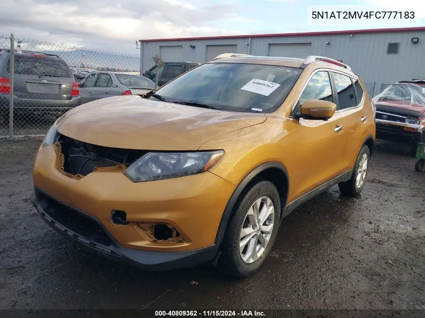 2015 Nissan Rogue Sv VIN: 5N1AT2MV4FC777183 Lot: 40809362