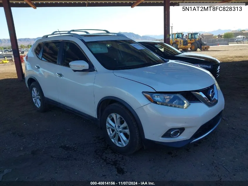 2015 Nissan Rogue Sv VIN: 5N1AT2MT8FC828313 Lot: 40814156