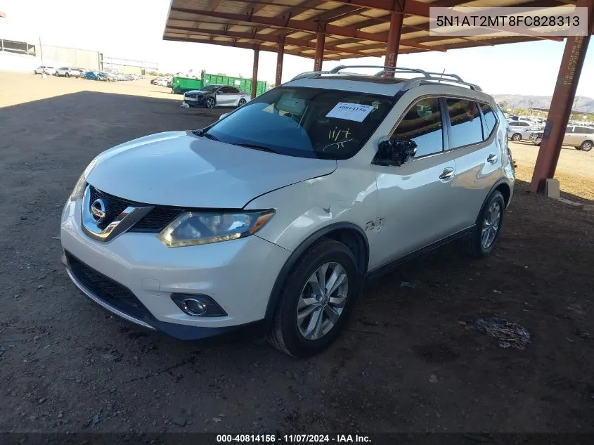 2015 Nissan Rogue Sv VIN: 5N1AT2MT8FC828313 Lot: 40814156