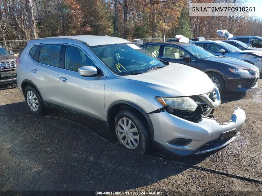 2015 Nissan Rogue S VIN: 5N1AT2MV7FC910261 Lot: 40817488