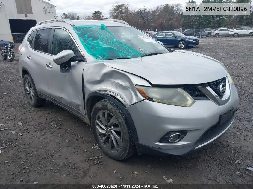 2015 Nissan Rogue Sl VIN: 5N1AT2MV5FC820896 Lot: 40823628