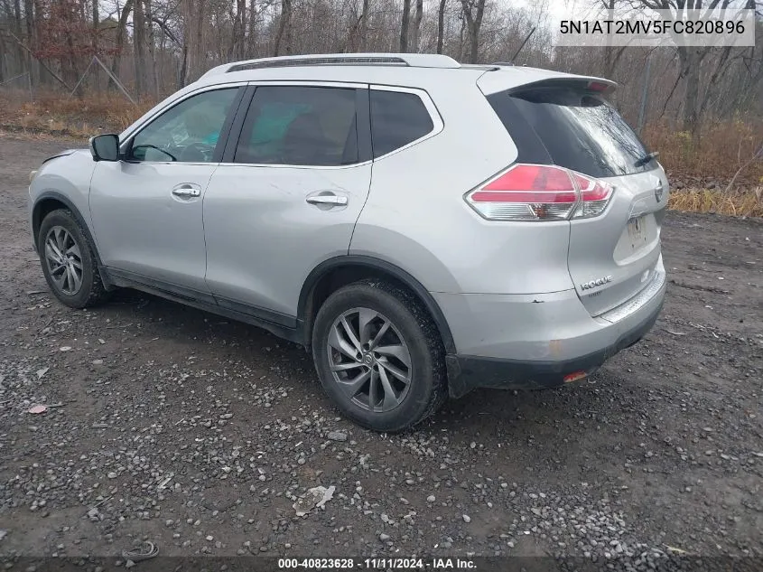 2015 Nissan Rogue Sl VIN: 5N1AT2MV5FC820896 Lot: 40823628