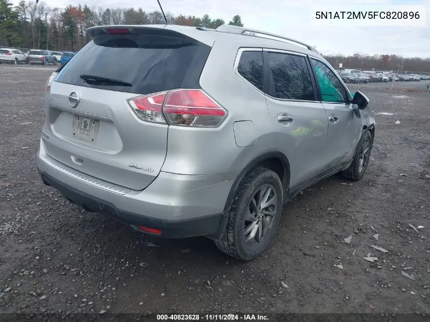 2015 Nissan Rogue Sl VIN: 5N1AT2MV5FC820896 Lot: 40823628