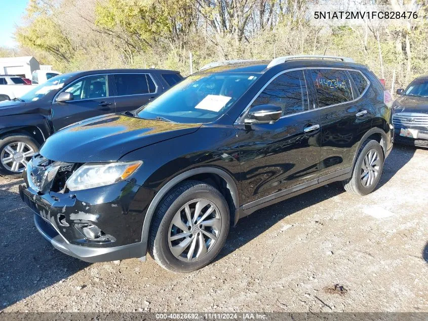 2015 Nissan Rogue Sl VIN: 5N1AT2MV1FC828476 Lot: 40826692