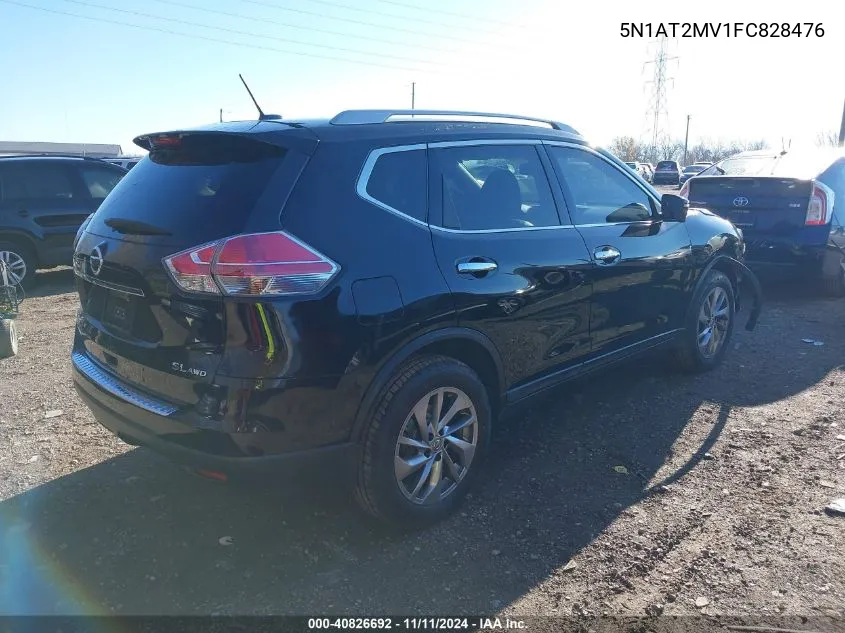 2015 Nissan Rogue Sl VIN: 5N1AT2MV1FC828476 Lot: 40826692