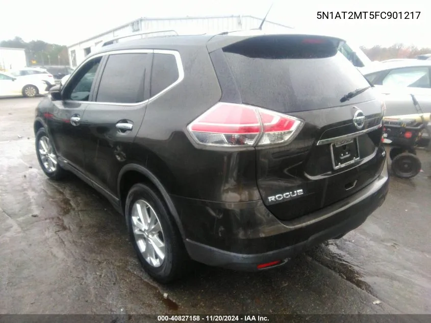 2015 Nissan Rogue Sv VIN: 5N1AT2MT5FC901217 Lot: 40827158