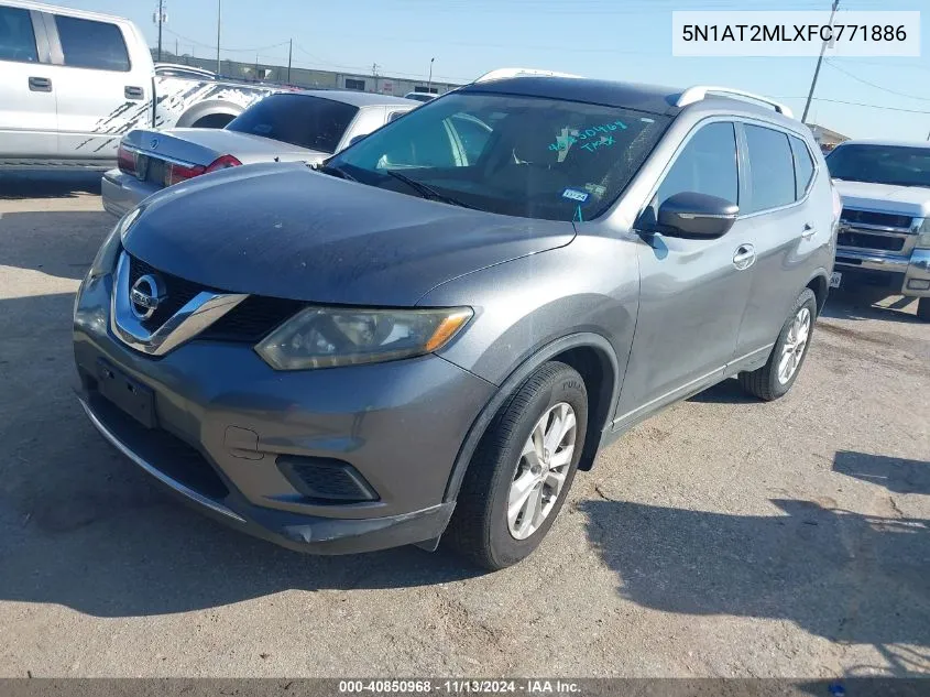 5N1AT2MLXFC771886 2015 Nissan Rogue Sv