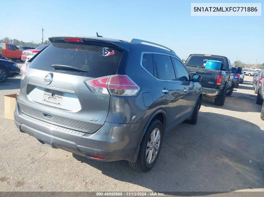 5N1AT2MLXFC771886 2015 Nissan Rogue Sv