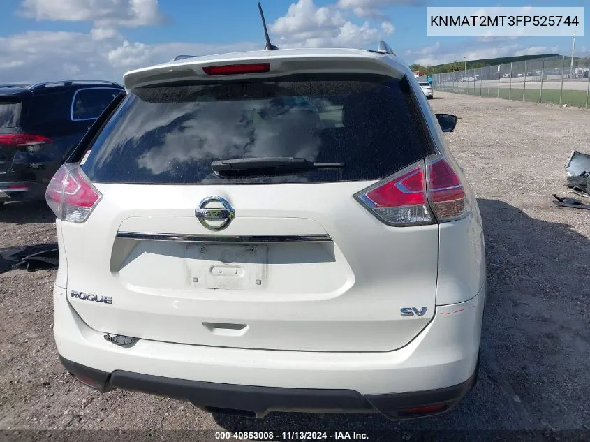 KNMAT2MT3FP525744 2015 Nissan Rogue Sv