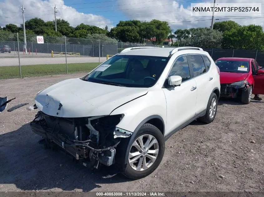 KNMAT2MT3FP525744 2015 Nissan Rogue Sv