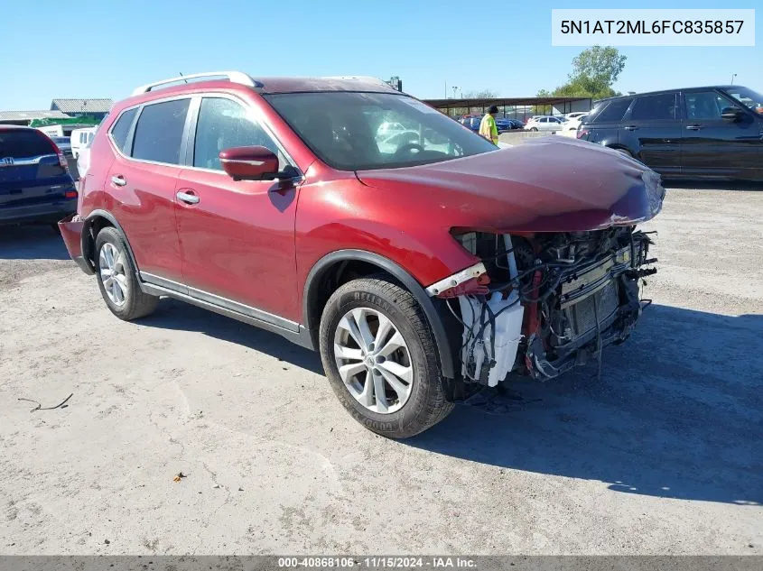 5N1AT2ML6FC835857 2015 Nissan Rogue Sv