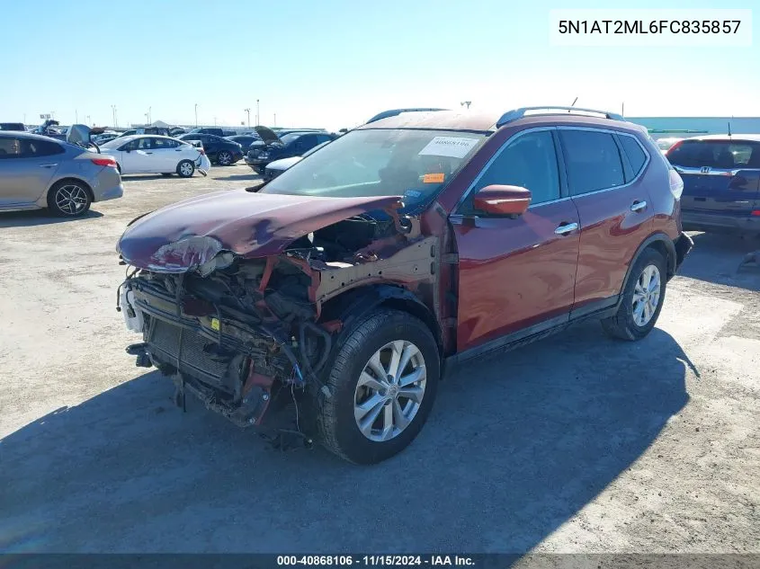 5N1AT2ML6FC835857 2015 Nissan Rogue Sv