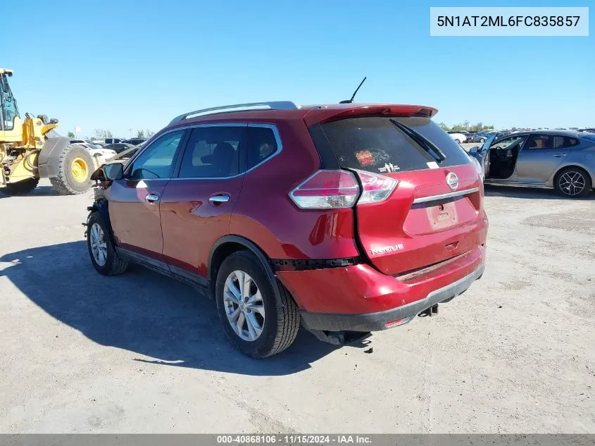 5N1AT2ML6FC835857 2015 Nissan Rogue Sv