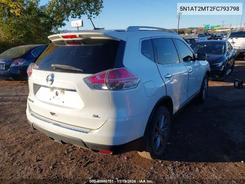 2015 Nissan Rogue Sl VIN: 5N1AT2MT2FC793798 Lot: 40880751