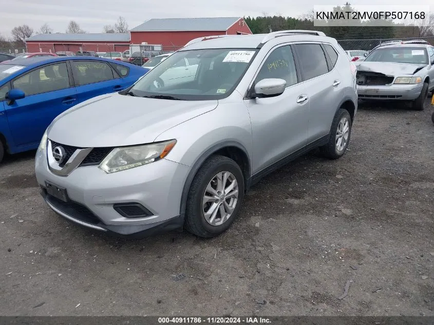 2015 Nissan Rogue Sv VIN: KNMAT2MV0FP507168 Lot: 40911786