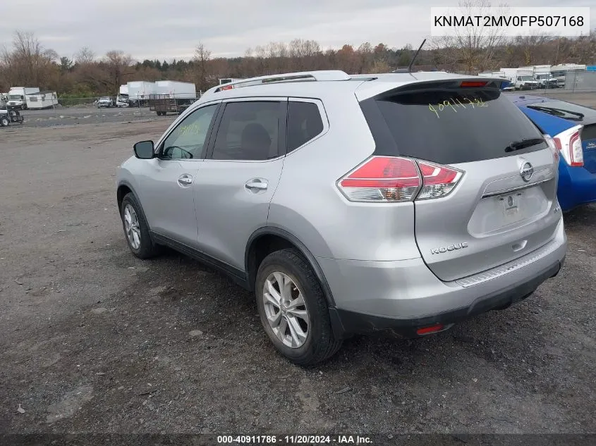 2015 Nissan Rogue Sv VIN: KNMAT2MV0FP507168 Lot: 40911786