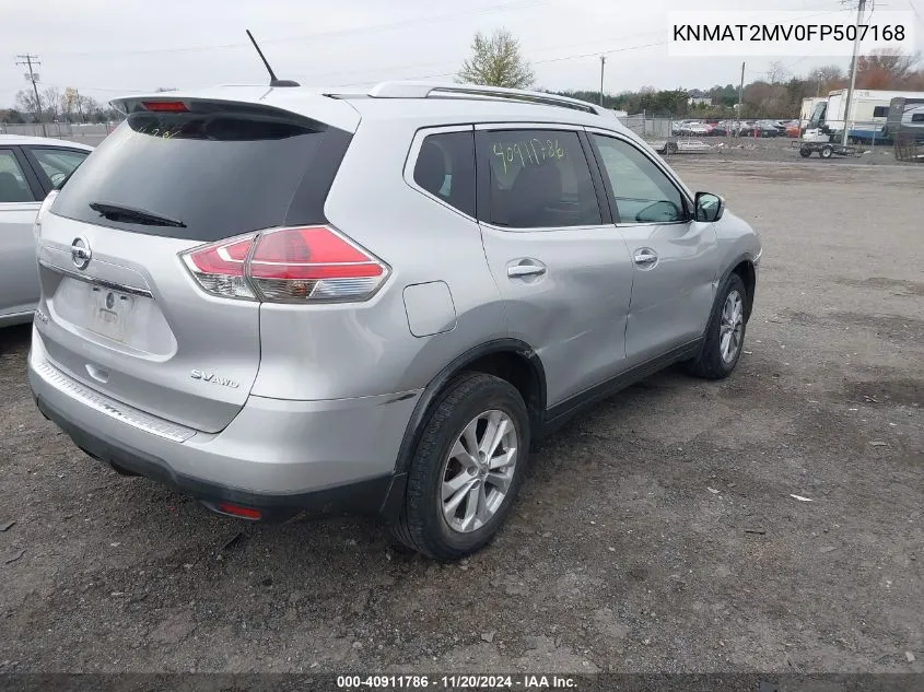 2015 Nissan Rogue Sv VIN: KNMAT2MV0FP507168 Lot: 40911786