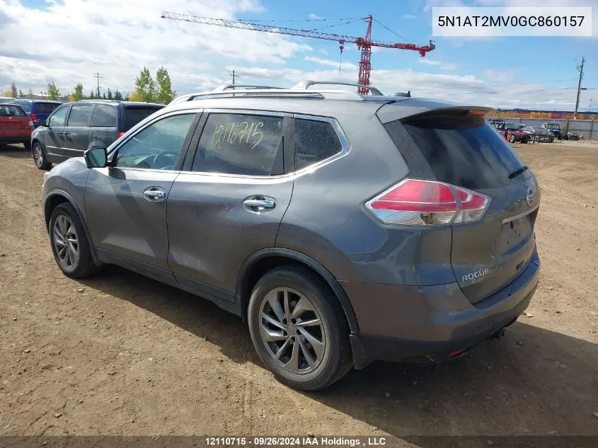 5N1AT2MV0GC860157 2016 Nissan Rogue S/Sl/Sv