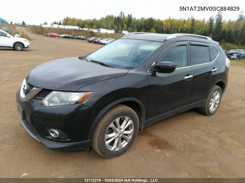 5N1AT2MV0GC884829 2016 Nissan Rogue