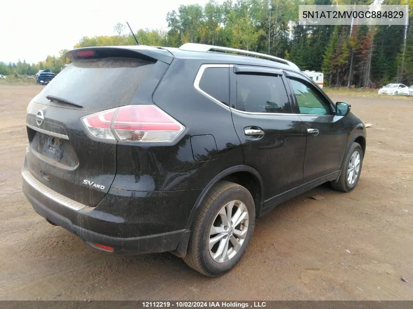 5N1AT2MV0GC884829 2016 Nissan Rogue