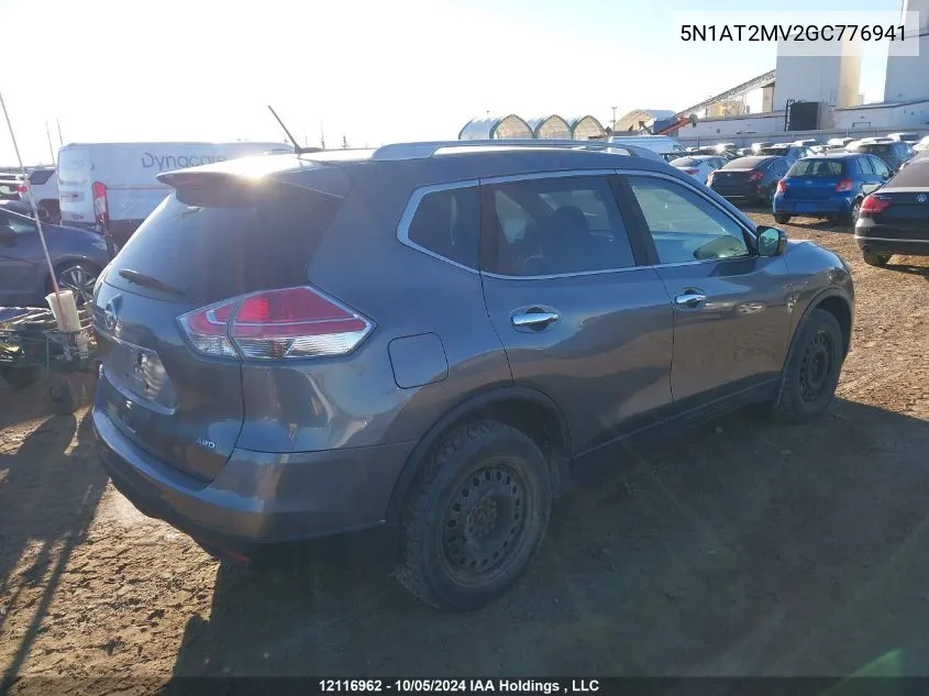 5N1AT2MV2GC776941 2016 Nissan Rogue S/Sl/Sv