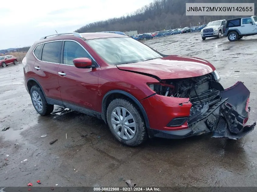 JN8AT2MVXGW142655 2016 Nissan Rogue S/Sl/Sv