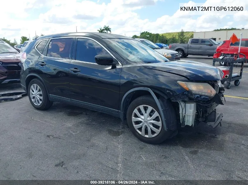 2016 Nissan Rogue S VIN: KNMAT2MT1GP612060 Lot: 39218106