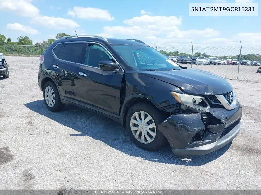 2016 Nissan Rogue S VIN: 5N1AT2MT9GC815331 Lot: 39255047