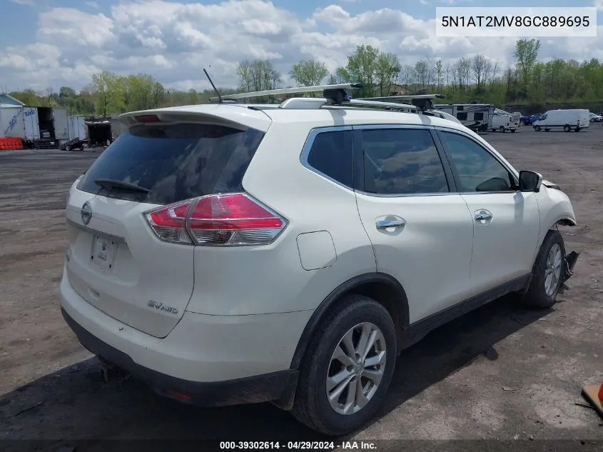 5N1AT2MV8GC889695 2016 Nissan Rogue Sv