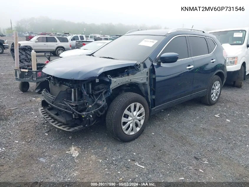 KNMAT2MV6GP731546 2016 Nissan Rogue S