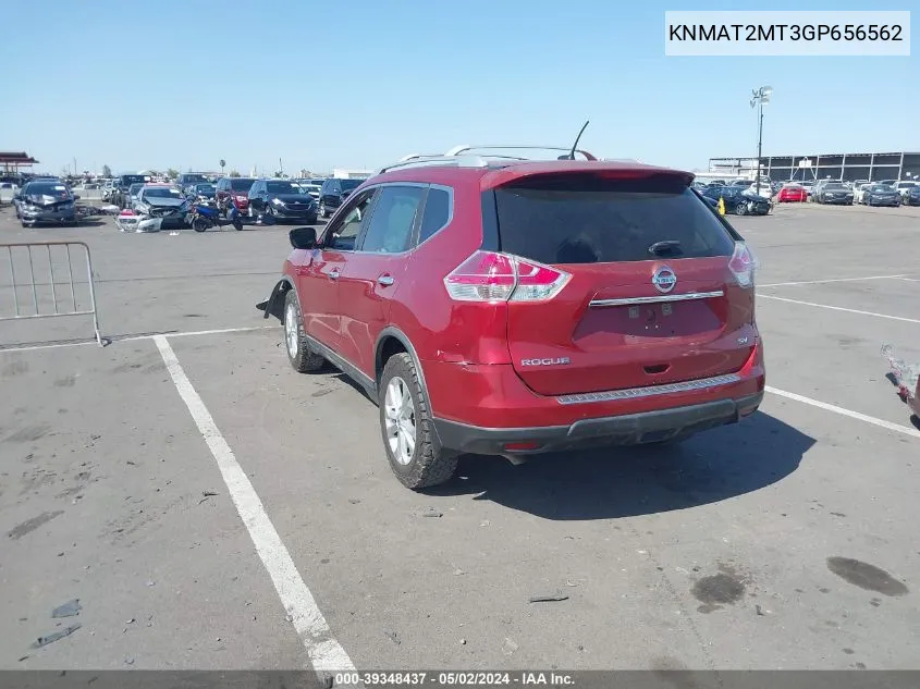 KNMAT2MT3GP656562 2016 Nissan Rogue Sv